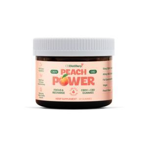 Peach Power 15mg CBDV + 40mg CBD Focus & Recharge Gummies